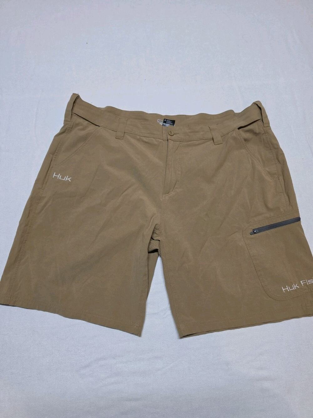huk performance fishing short Tan Mens Size XXXL